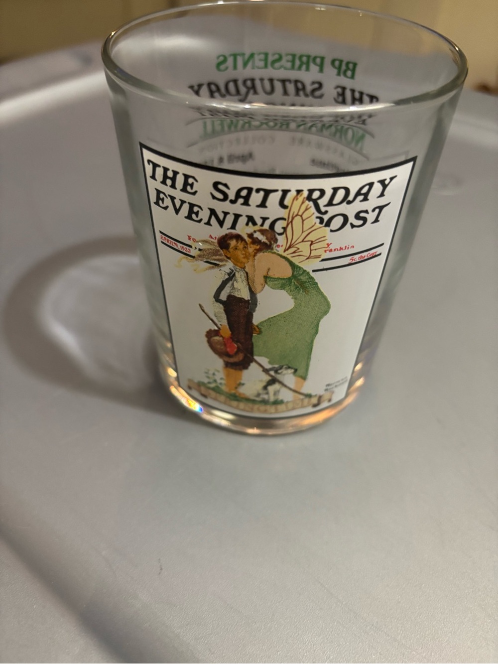 Vintage-Norman Rockwell "Springtime " Tumbler